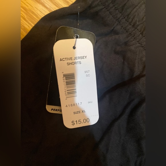 Sports active jersey shorts - black knee length - Picture 3 of 4